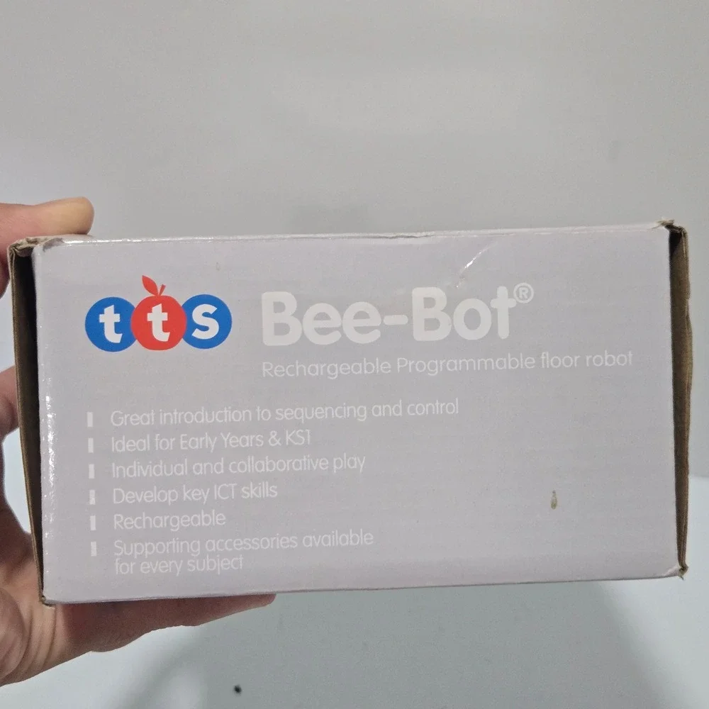 TTS Bee-Bot Rechargeable Programmable Floor Robot EL00363 Yellow Bee STEM Toy